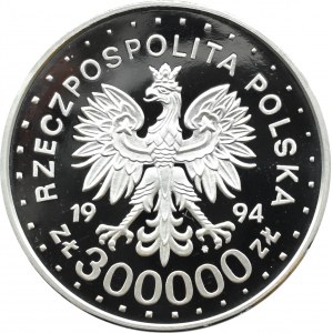 III RP, 300000 złotych 1994, Maksymilian Kolbe, Warszawa, UNC
