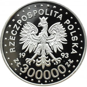 III RP, 300000 złotych 1993, Powstanie w Getcie, Warszawa, UNC