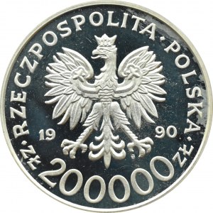 III RP, 200000 złotych 1990, T. Komorowski Bór, Warszawa