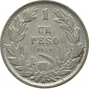 Chile, 1 peso 1927, Santiago