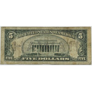 USA, Hawaje, 5 dolarów 1934, Hawaii, seria A