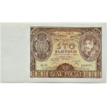 II RP, 100 złotych 1934, seria AV., dodatkowy znak wodny +X+, UNC