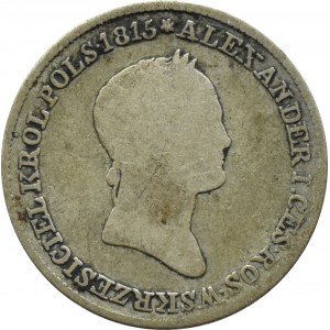 Mikołaj I, 1 złoty 1832 K.G., Warszawa, mała głowa cara