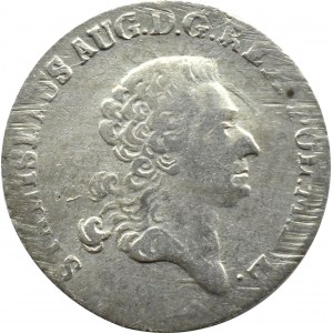 Stanisław A. Poniatowski, 4 grosze srebrne (złotówka) 1767?? FS, Warszawa