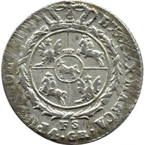 Stanisław A. Poniatowski, 4 grosze srebrne (złotówka) 1767?? FS, Warszawa