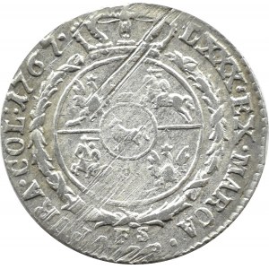 Stanisław A. Poniatowski, 4 grosze srebrne (złotówka) 1767 FS, Warszawa