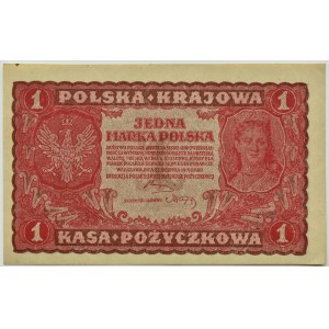 II RP, 1 marka 1919, I seria FO, Warszawa