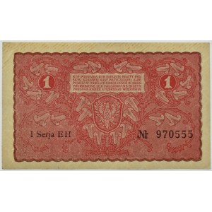 II RP, 1 marka 1919, I seria EH, Warszawa