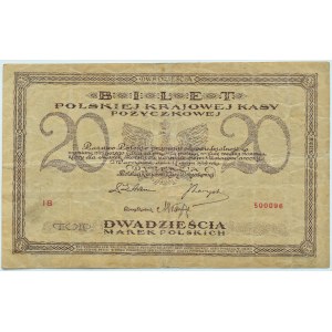II RP, T. Kościuszko, 20 marek 1919, seria IB, Warszawa