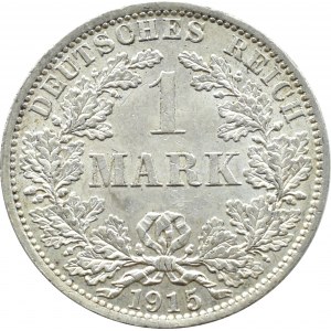 Niemcy, Cesarstwo, 1 marka 1915 A, Berlin, UNC