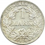 Niemcy, Cesarstwo, 1 marka 1914 F, Stuttgart