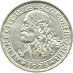 Niemcy, Republika Weimarska, A. Dürer, 3 marki 1928 D, Monachium