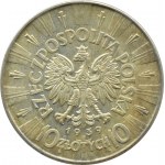 II RP, Józef Piłsudski, 10 złotych 1939, Warszawa