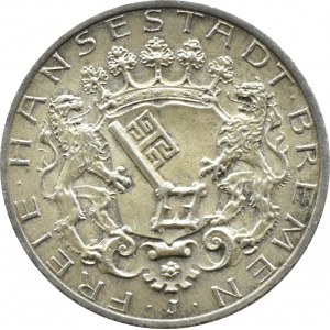 Niemcy, Brema, 2 marki 1904 J, Hamburg, piękne i rzadkie, UNC
