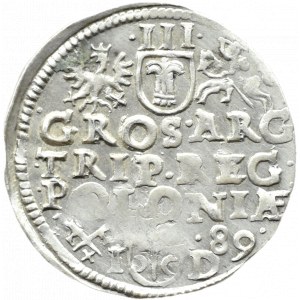 Zygmunt III Waza, trojak 1589, Poznań