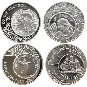 III RP, lot 10 złotych 2004-2007, Dzieje Złotego, Warszawa, UNC