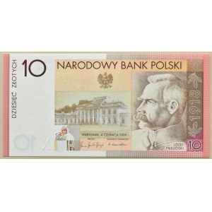 III RP, Józef Piłsudski, 10 złotych 2008, Warszawa, UNC