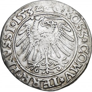 Zygmunt I Stary, grosz 1532, Toruń, Bardzo ładny