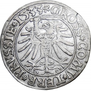 Zygmunt I Stary, grosz 1533, Toruń Bardzo ładny