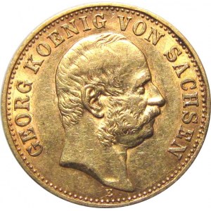 Niemcy, Saksonia, Georg, 10 marek 1903 E, Muldenhütten, rzadkie