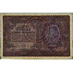 II RP, 1000 marek 1919, I seria AU - typ 7, piękny!