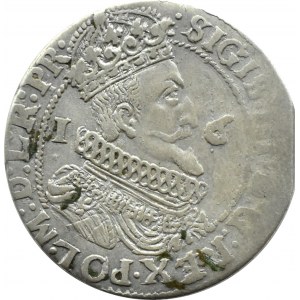 Zygmunt III Waza, ort 1624 PR●, przebitka daty 3/4, Gdańsk