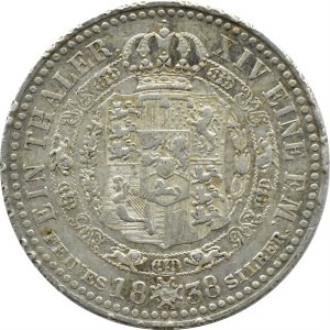 Niemcy, Hannover, Ernst August, talar 1838 A, Clausthal