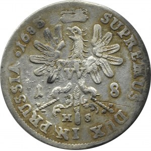 Prusy, Fryderyk Wilhelm I, ort 1685 HS, Königsberg (Królewiec)