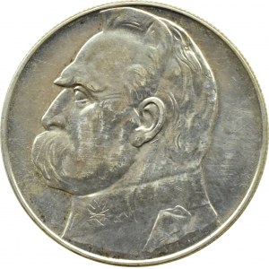 II RP, Józef Piłsudski, 10 złotych 1937, Warszawa