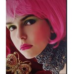 Queen of the night / Woman with a butterfly (double-sided print)