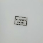 Zestaw porcelanowych talerzy G.Rosier, Limoges, Francja