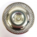 Silver-plated egg cup with saucer, France