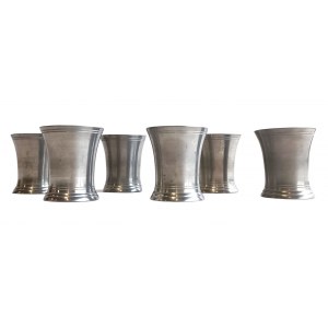 Set of 6 decorative glasses