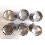 Set of 6 decorative glasses