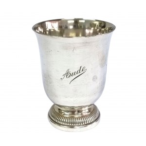 Silver-plated goblet, France