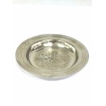 Silver-plated decorative plate, Dixi, France