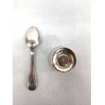 Silver-plated keepsake set for baptism, France