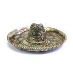 Silver sombrero ashtray (825), Mexico