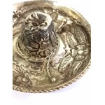 Silver sombrero ashtray (825), Mexico