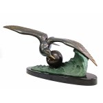 Irénée Rochard (1906-1984), Kaminanzug mit Möwe, Art Nouveau, Frankreich