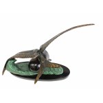 Irénée Rochard (1906-1984), Kaminanzug mit Möwe, Art Nouveau, Frankreich