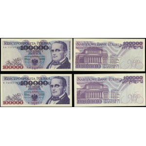 Polska, zestaw: 2 x 100.000 złotych, 16.11.1993