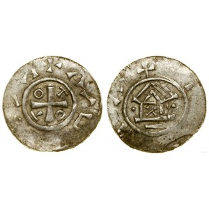 Niemcy, naśladownictwo (?) denara typu OAP, X/XI w., Gandersheim