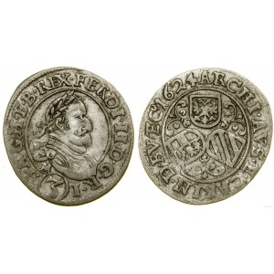 Austria, 3 krajcary, 1624, Sankt Veit