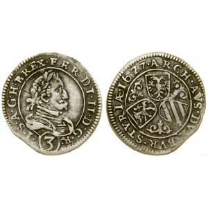 Austria, 3 krajcary, 1627, Graz