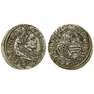 Austria, 3 krajcary, 1637, Graz