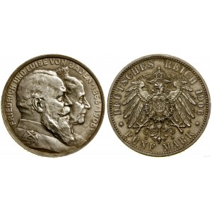 Niemcy, 5 marek, 1906, Karlsruhe