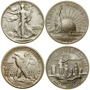 Stany Zjednoczone Ameryki (USA), lot 2 x 1/2 dolara