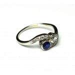 Ring - diamonds and sapphire