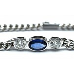 Bracciale - diamanti e zaffiro